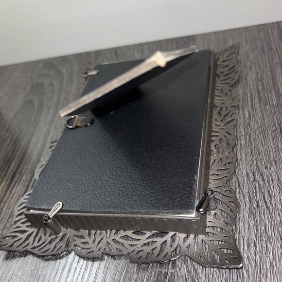 Malden Frame Pewter Leaf Standing‎ Photo Frame Metal Heavy - Picture 4 of 12